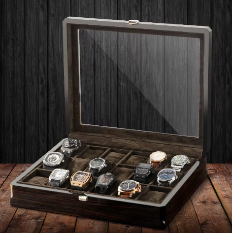 Boîte à Montre - Maître du Temps Noir™ - 18 montres