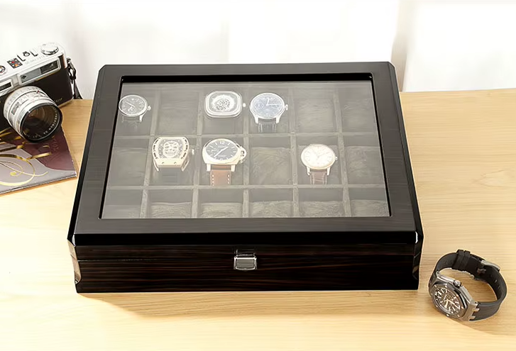 Boîte à Montre - Maître du Temps Noir™ - 18 montres