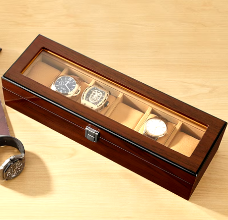 Boîte à Montre - Maître du Temps Brun™ - 6 montres