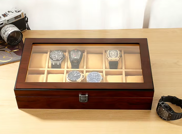 Boîte à Montre - Maître du Temps Brun™ - 12 montres