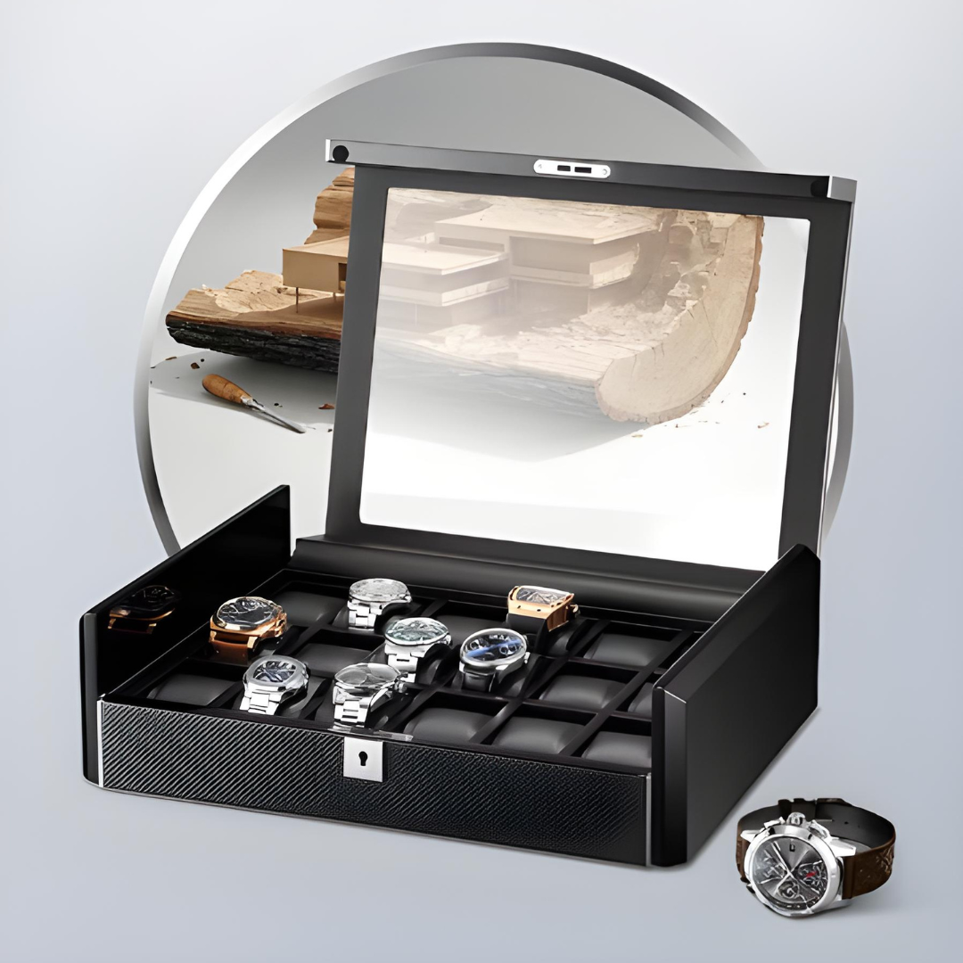 Boîte à Montre - Chrono Carbon™ - 18 montres