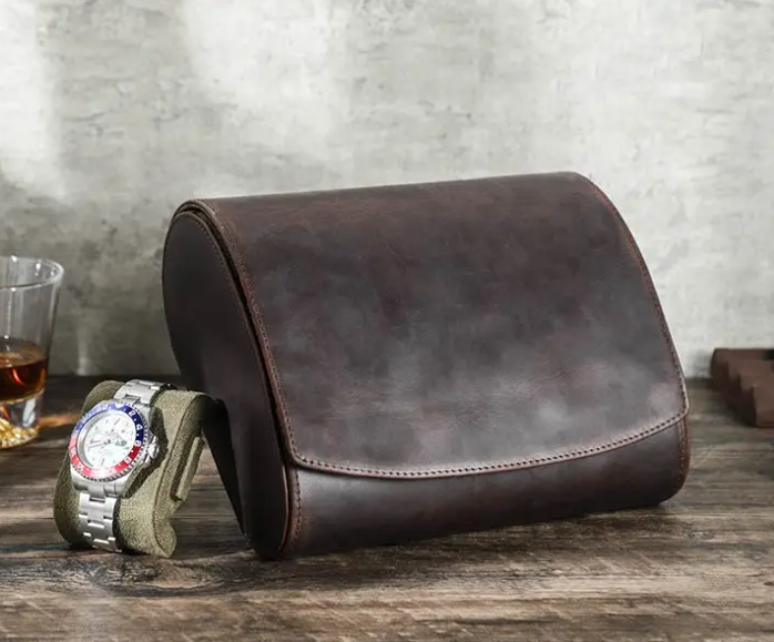 Étui de Voyage - Cuir Tradition™ - 8 montres