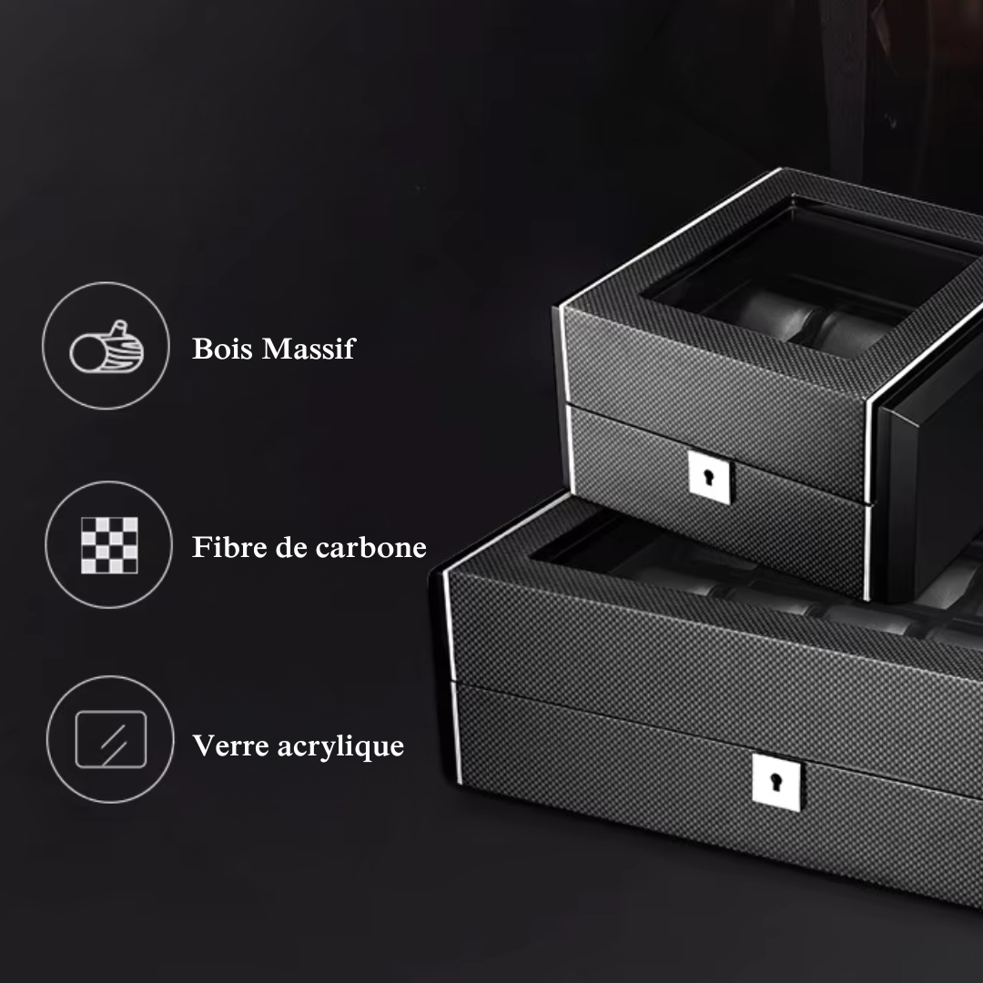 Boîte à Montre - Chrono Carbon™ - 12 montres